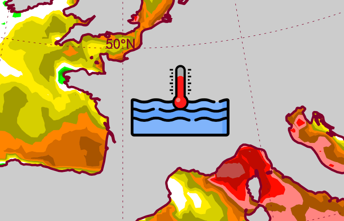 La température de l'eau atteint des sommets sur l'Atlantique et la Méditerranée